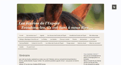 Desktop Screenshot of espoir-ethologie.com